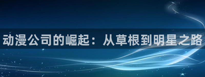 五一动漫网页：动漫公司的崛起：从草根到明星之路